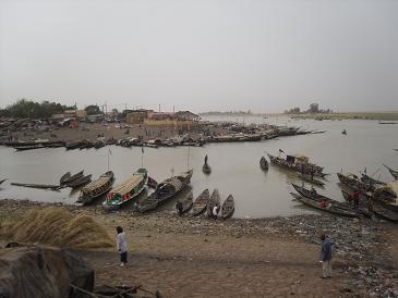 De belangrijkste haven van Mali